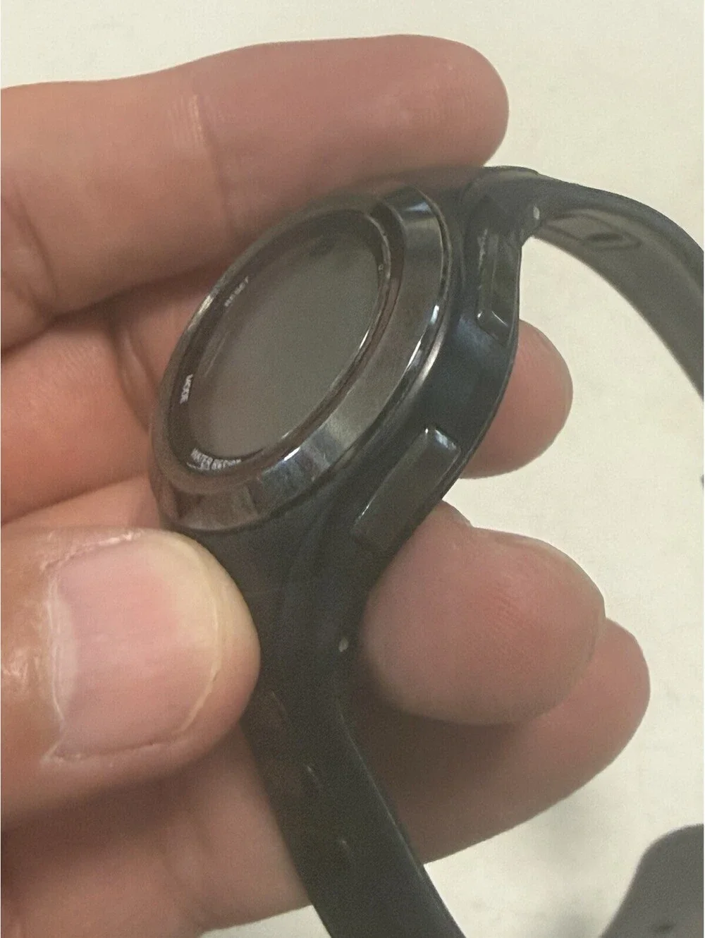 Skechers Tennyson Womens Digital Black Strap Watch Sr2063 Water Rest. Needs Batt